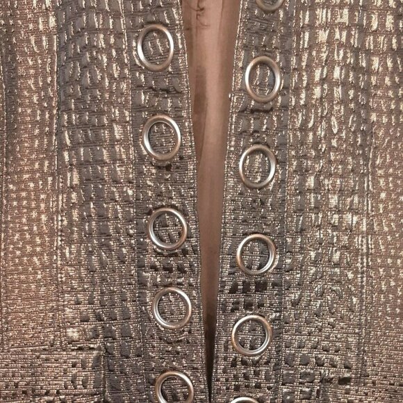 Anthracite Brown Metallic Blazer. 2 - Picture 3 of 6